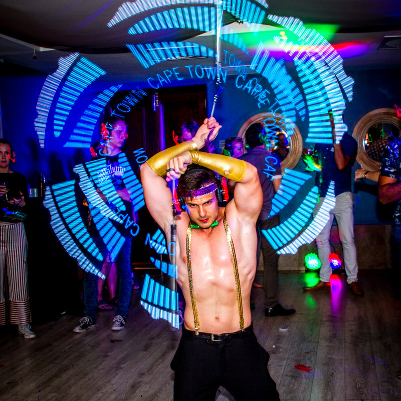 LOGO LIGHTS – Fire Dancer entertainment hire, South Africa