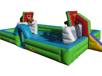 SOCCER & BASKETBALL INFLATABLE PITCH