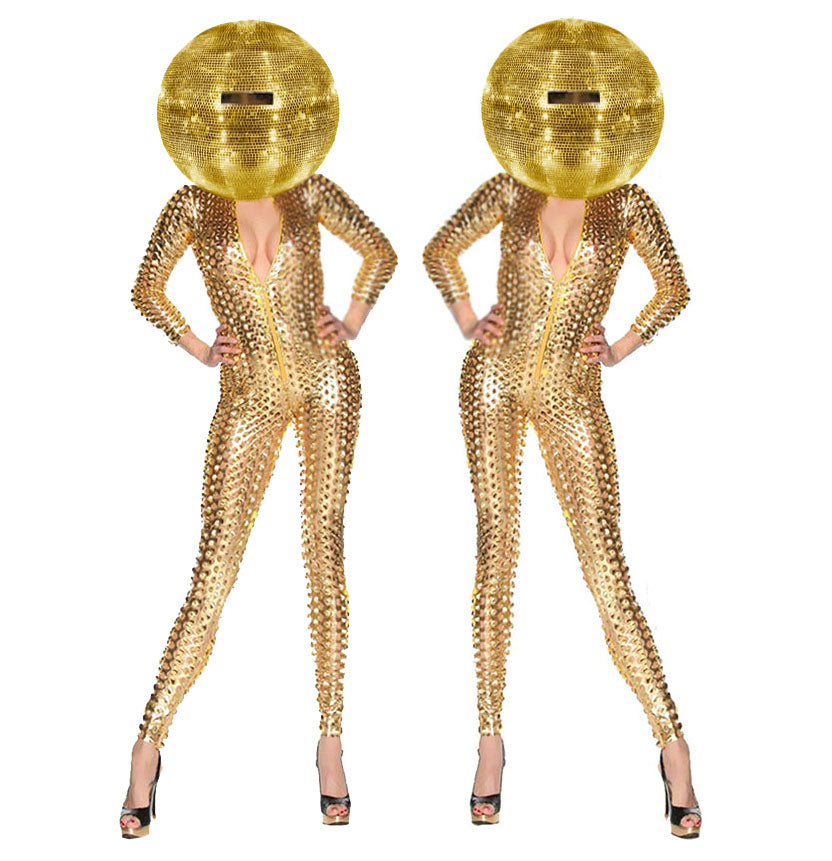 GOLD HUMAN DISCO BALLS