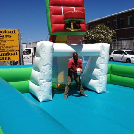 SOCCER & BASKETBALL INFLATABLE PITCH