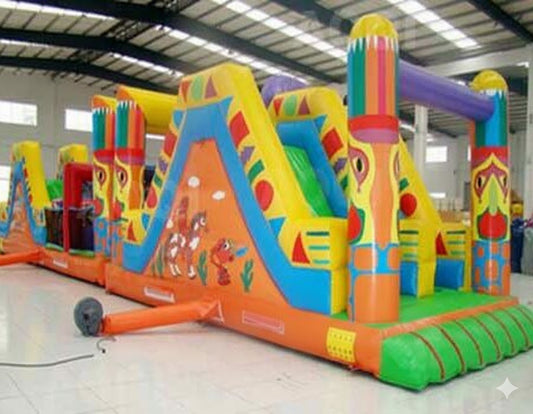 LARGE INFLATABLE OBSTACLE TRACK